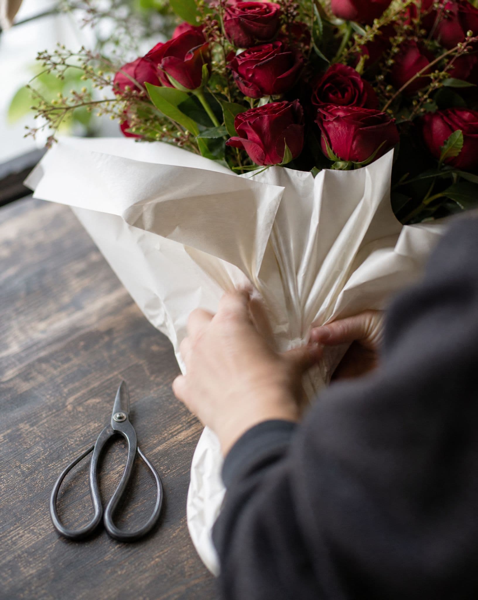 Wrapping the arrangement